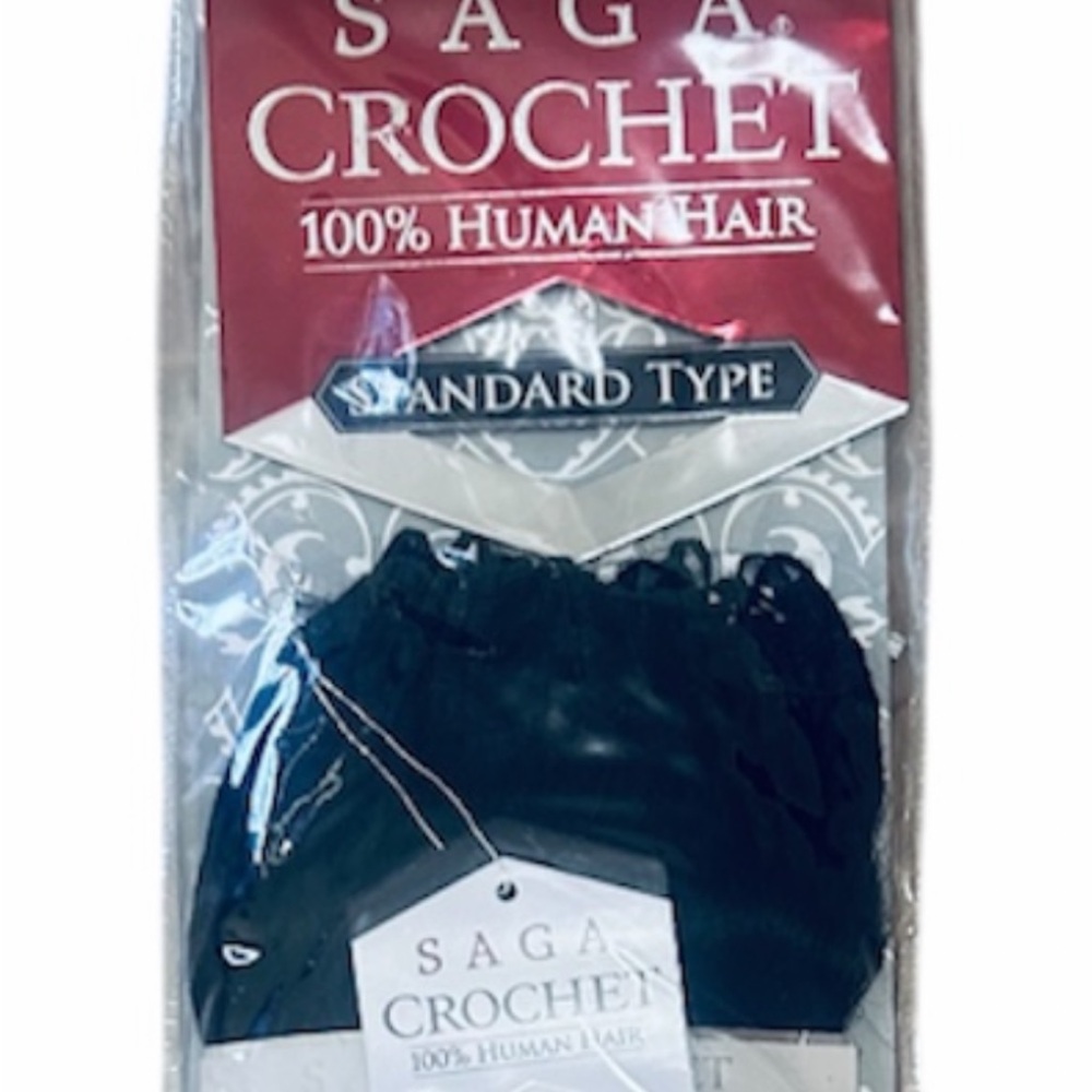 Crochet Black Human Hair Wig